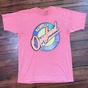Vintage 80s Opryland Nashville Music City USA Graphic T Shirt Large Colorful